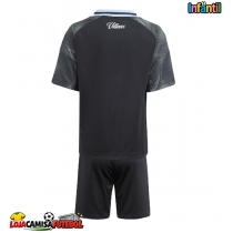 Camisa de Futebol Aston Villa Equipamento Secundário Infantil 2025-26 Manga Curta (+ Calças curtas)
